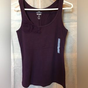 Old Navy wine coloured embellished tank